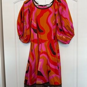 Vibrant Multicolor Midi Dress